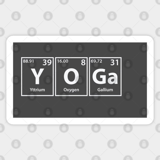 Yoga Elements Spelling Sticker by cerebrands